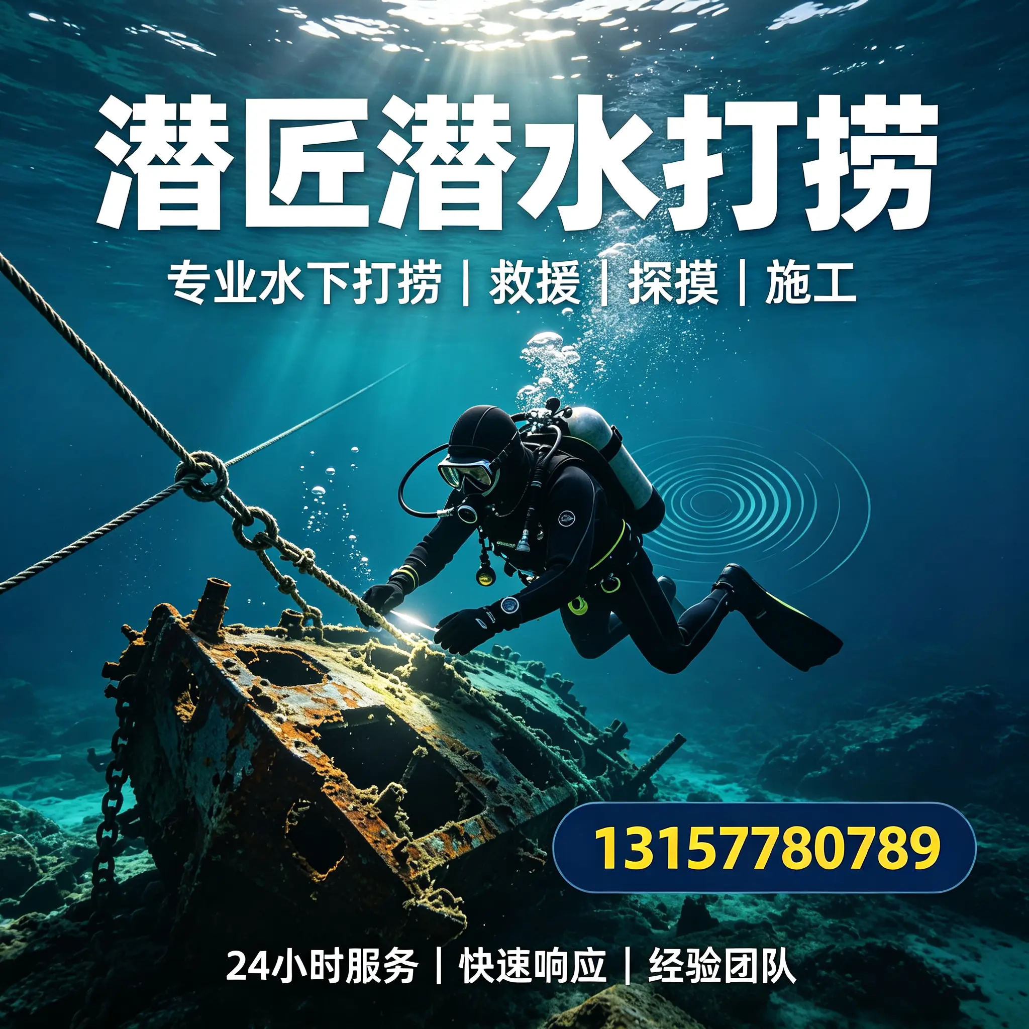 理县水下打捞作业服务产品